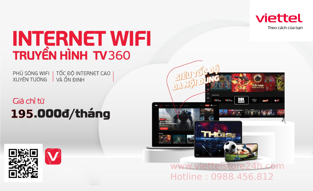 Combo internet và truyền hình số Viettel HQC Plaza