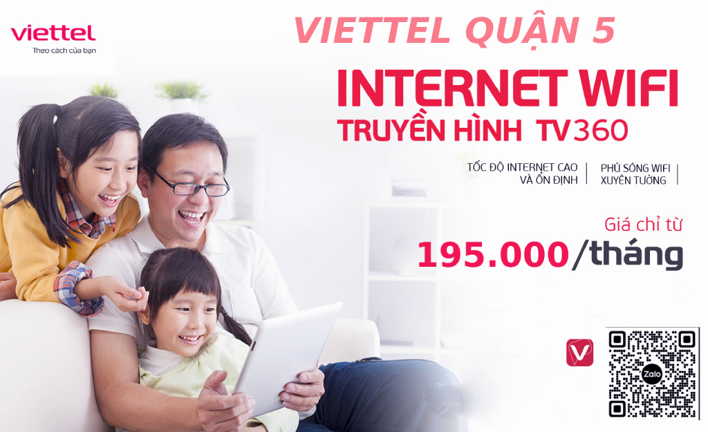 Lắp đặt truyền hình internet Viettel Quận 5