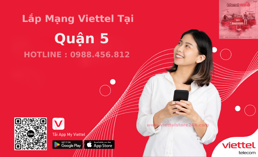 Lắp internet Viettel Quận 5 chỉ từ 180k