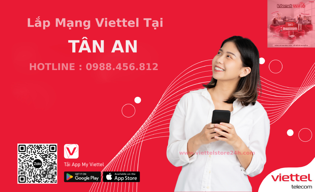 Lắp mạng Viettel Tân An Chỉ 165K