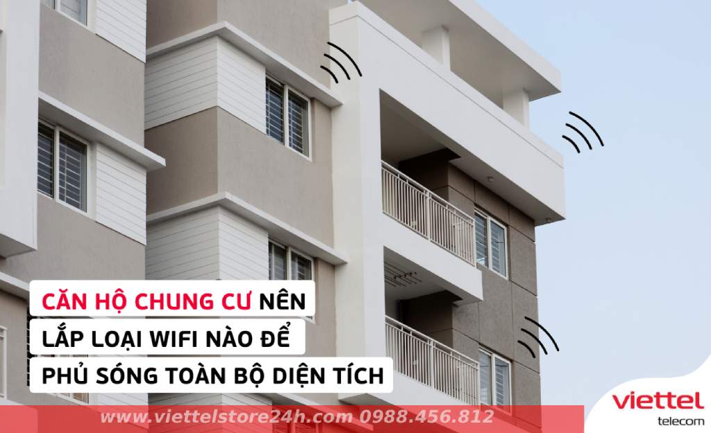 Hệ thống mesh wifi giúp phủ sóng mọi phòng của chung cư