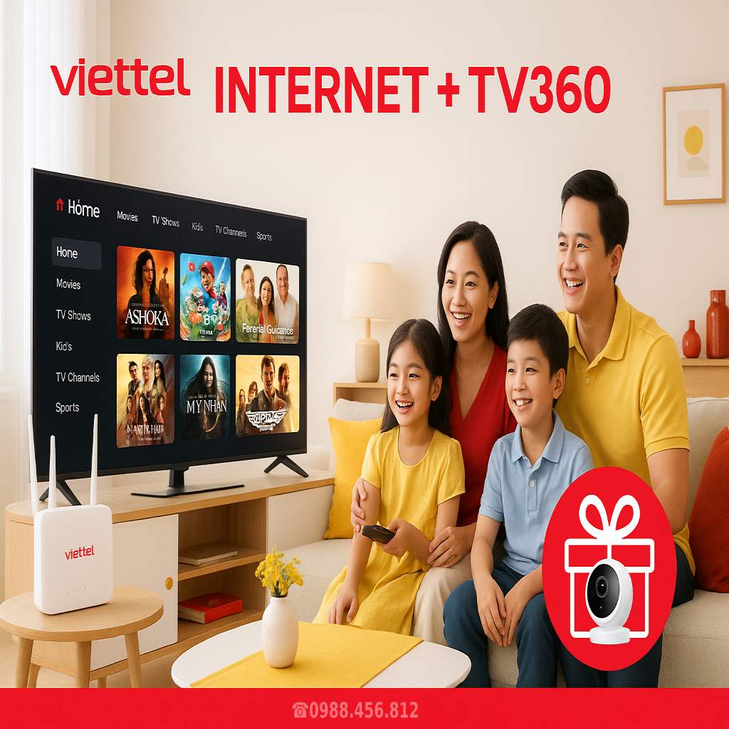 Combo internet truyền hình TV360 Viettel, Tối ưu 2 trong 1