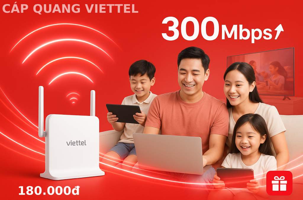 Cập Nhập Gói cước cáp Quang Viettel cho cá nhân, gia đình và doanh nghiệp