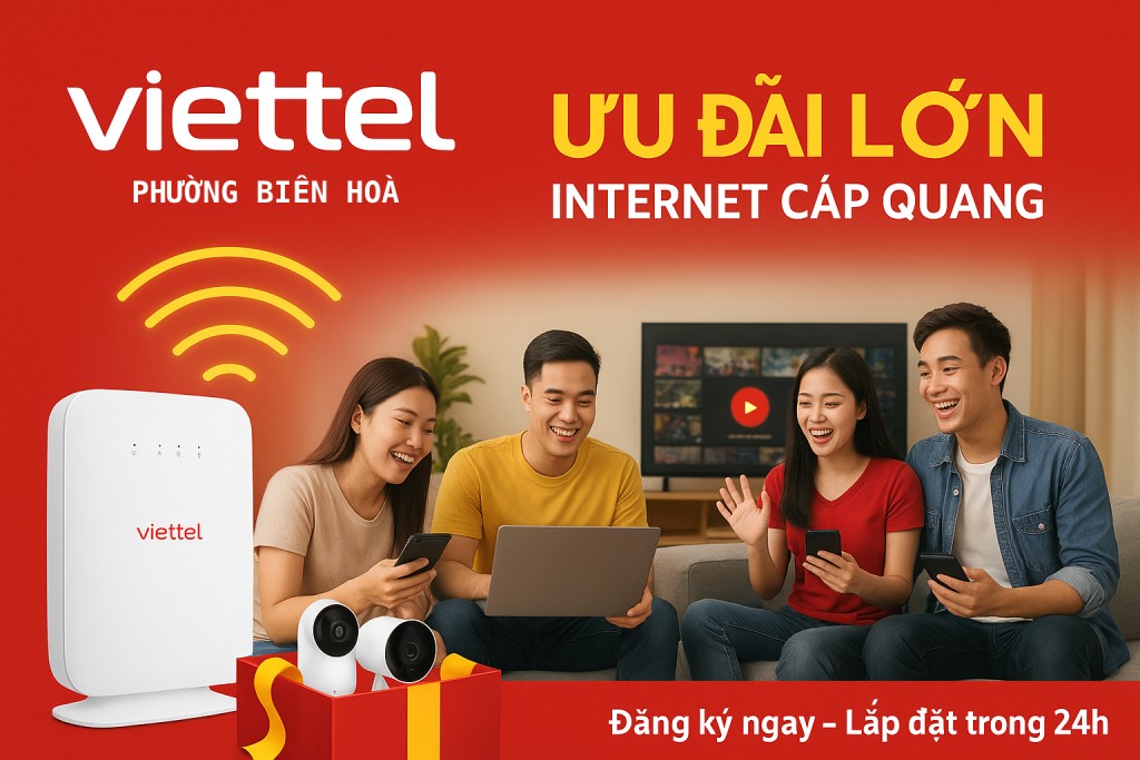 Bảng giá lắp mạng Viettel Phường Biên Hoà