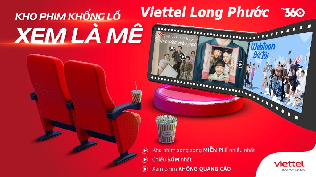 Lắp Mạng Viettel Xã Long Phước Tốc Độ Vượt Trội, Giá Chỉ Từ 180K 3 Gói cước combo internet truyền hình tv360 Viettel Long Phước